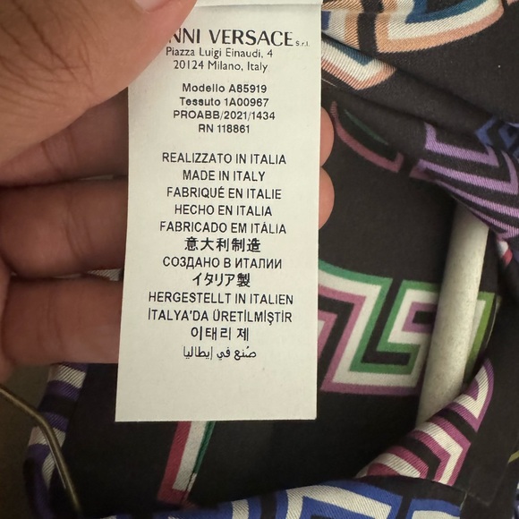 Versace Button Up - Picture 4 of 5